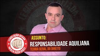 Dica de Responsabilidade Aquiliana Teoria Geral do Direito Administrativo  Prof Mariano Borges [upl. by Nnylamme]