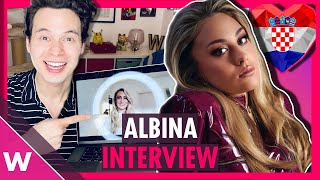 Albina Croatia Eurovision 2021 on quotTickTockquot and staging  INTERVIEW [upl. by Lelith]