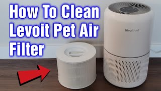 How To Clean Levoit Pet Air Purifier Air Filter [upl. by Pietrek]