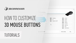 3DxWare 10  How to customize 3D mouse buttons [upl. by Olnay]