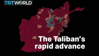 Timeline The Talibans rapid advance across Afghanistan [upl. by Gawen]