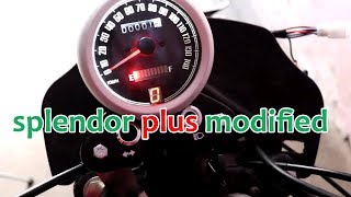 splendor modified speedometer With Light USB Charger Interface [upl. by Pas]