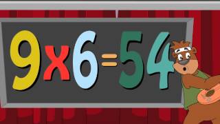 9 TIMES TABLE MULTIPLICATION SONG WITH NUMBEAR 9  BRAD [upl. by Eirased]