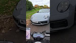 Motorbike Smashes Into Porsche 😱 [upl. by Nolyaj]