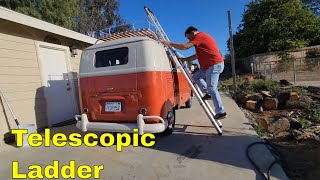 Vevor Telescopic Ladder will it work on a VW Bus [upl. by Ayotyal453]