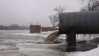 Stormwater Outfall quot1NEquot on a Rainy Day in Minneapolis [upl. by Goodrich]