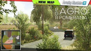 FS22  NEW MAP quotPGR Agro Pomeraniaquot  Farming Simulator 22 New Map Review 2K60 [upl. by Poock]