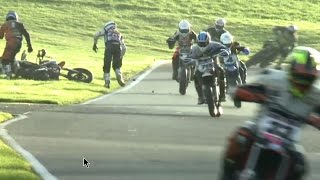 Hodgson Crash Cadwell Park British [upl. by Anelagna]