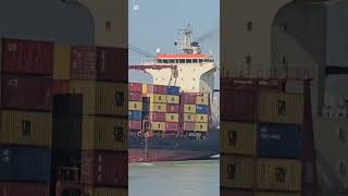 MSC KYMEA MONROVIA Ship Chittagong port Bangladesh Nicevideo nature chittagong [upl. by Amalburga172]