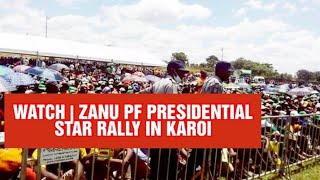 WATCH  ZANU PF PRESIDENTIAL STAR RALLY IN KAROI  DAILY NEWS [upl. by Edyaj]