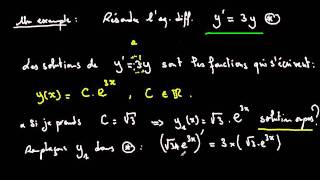 Equations différentielles cours 2 [upl. by Lladnew]