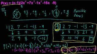 Precalculus  Factoring Higher Order Polynomials  Synthetic Division [upl. by Boorer542]