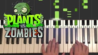 Plants Vs Zombies Main Theme Piano Tutorial Lesson [upl. by Welch822]