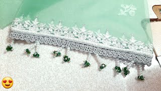 Very beautiful beadwork easy tricks for professional beadwork😍 [upl. by Umeh241]