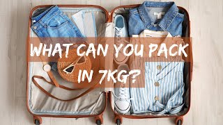 ENG SUB WHAT CAN YOU PACK IN 7 KG HAND CARRY LUGGAGE [upl. by Vanhook853]