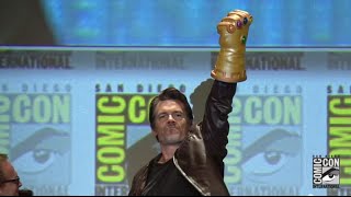 Official Josh Brolin Emerges as Thanos at the Marvel Studios Panel from ComicCon 2014 [upl. by Eniamreg]