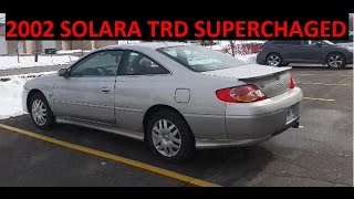 2002 TOYOTA SOLARA TRD SUPERCHARGED [upl. by Nomae577]