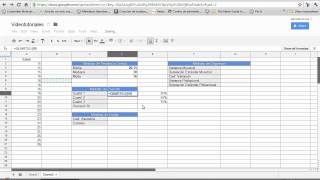 Calcular estadísticos descriptivos para datos no agrupados con Google Docs Spreadsheet [upl. by Lerual93]