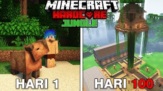 100 Hari Minecraft Hardcore Tapi JUNGLE ONLY [upl. by Odraccir523]