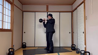 ケトルベル オルタナティブプレス 28kg kettlebell alternative press [upl. by Nynahs]