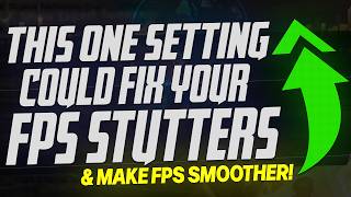 This ONE setting could FIX YOUR FPS Stuttering amp Make Games WAY SMOOTHER BIG UPDATE ✅ [upl. by Ajed]