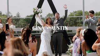 A Heights Rooftop Wedding  Gina  Austin  Feature Film [upl. by Ayhtak650]