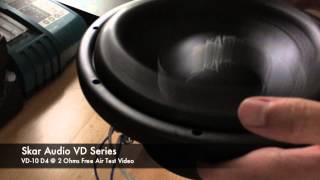 Skar Audio VD10 Free AIR Test Video on 50Hz Test Tone  Shallow Mount Woofer [upl. by Thomasine]