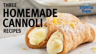 How to Make Three Different Cannoli Recipes [upl. by Letnuahs]