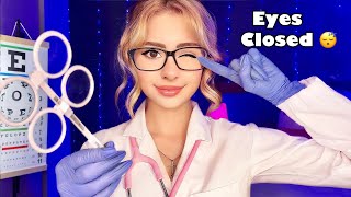 ASMR Cranial Nerve Exam but EYES CLOSED 👀 Doctor ASMR for Sleep ❤️ Follow my Instructions [upl. by Rocker]