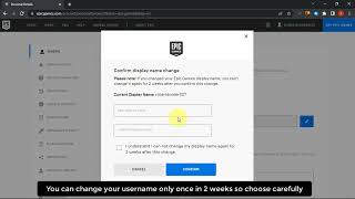 How To Change Your Epic Games Display Name [upl. by Ojeillib]