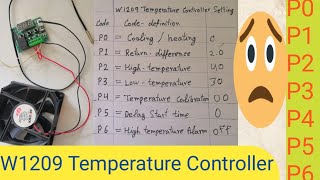 W1209 Temperature Controller Setting [upl. by Ahsiloc531]