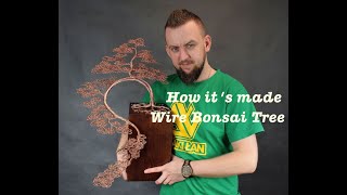 How its made Wire Bonsai Tree Jak wykonać drzewko bonsai z drutu [upl. by Glaab]