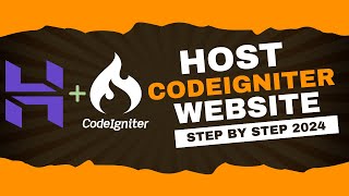 How To Host CodeIgniter Website On Hostinger New Video 2024 [upl. by Gnoht]