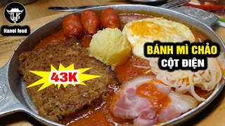 Bánh Mì Chảo  Quán Ăn Đầu Tiên Ở Hà Nội amp Điều Chưa Biết [upl. by Coulombe]