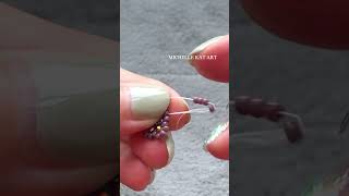 1 minute how to make beaded earrings making earrings with rondelle 3x2mm full video is available [upl. by Htbazile]