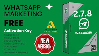 WASender Latest 278  WhatsApp Marketing Tool WA SENDER  Free Activation Key [upl. by Bernie]