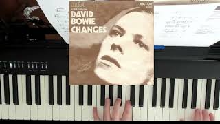 Changes  David Bowie Piano [upl. by Ayokal406]