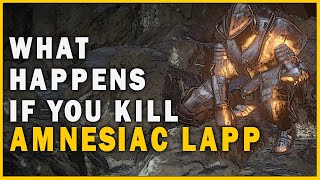 What Happens if you Kill Amnesiac Lapp in Dark Souls 3 [upl. by Bartle]