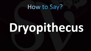 How to Pronounce Dryopithecus CORRECTLY [upl. by Hennessy]