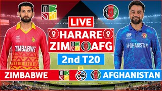 Afghanistan vs Zimbabwe 2nd T20 Live Scores  AFG vs ZIM 2nd T20 Live Scores amp Commentary [upl. by Anawait]