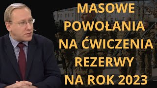 619 Masowe powołania na ćwiczenia rezerwy na rok 2023 [upl. by Drofub]