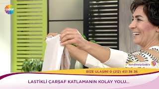 Lastikli çarşaf katlamanın kolay yolu [upl. by Onivag]