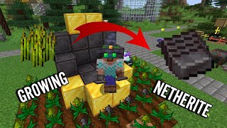 GROWING NETHERITE in Modded Minecraft [upl. by Callahan]