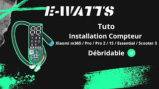 Tutoriel Installation Compteur et FLASH Xiaomi m365  Pro  Pro 2  1S  Essential  Scooter 3 🛴 [upl. by Ahserkal380]