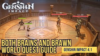 Both Brains and Brawn World Quest Guide  Genshin Impact 41 [upl. by Alioz260]