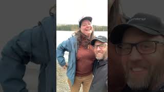 Marriage proposal disguised as a selfie at Yukon Lake in the fall [upl. by Bullion]