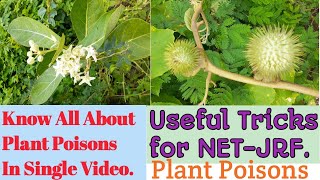 Forensic Toxicology All Plant Poisons in One Video  Important Plant Poisons in Short [upl. by Atinuaj]