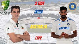 🔴Live Border Gavaskar Trophy 2024  Australia vs India 2ND Test Match Day 2 [upl. by Bord]