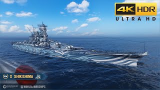 WoWs  SHIKISHIMA 1316  MODUS SHUFFLE  4K HDR 60 FPS wows worldofwarships subscribe [upl. by Nomead]