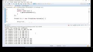 Java Programming  Sleep and Interrupt Method in Threads  Demo [upl. by Areic]